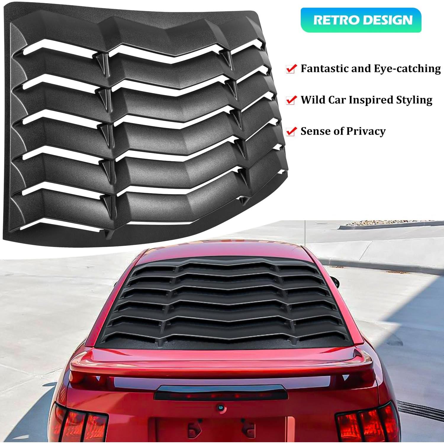 Louver de Ventana Trasera Bonbo para Ford Mustang 1994-2004 ABS