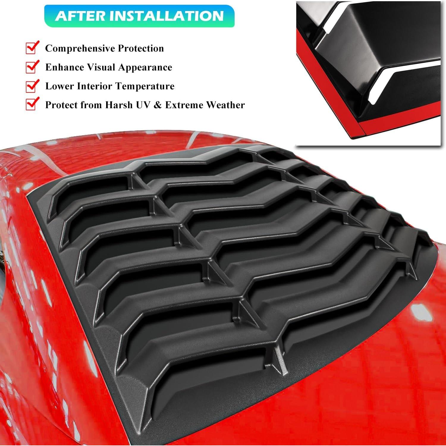 Louver de Ventana Trasera Bonbo para Ford Mustang 1994-2004 ABS