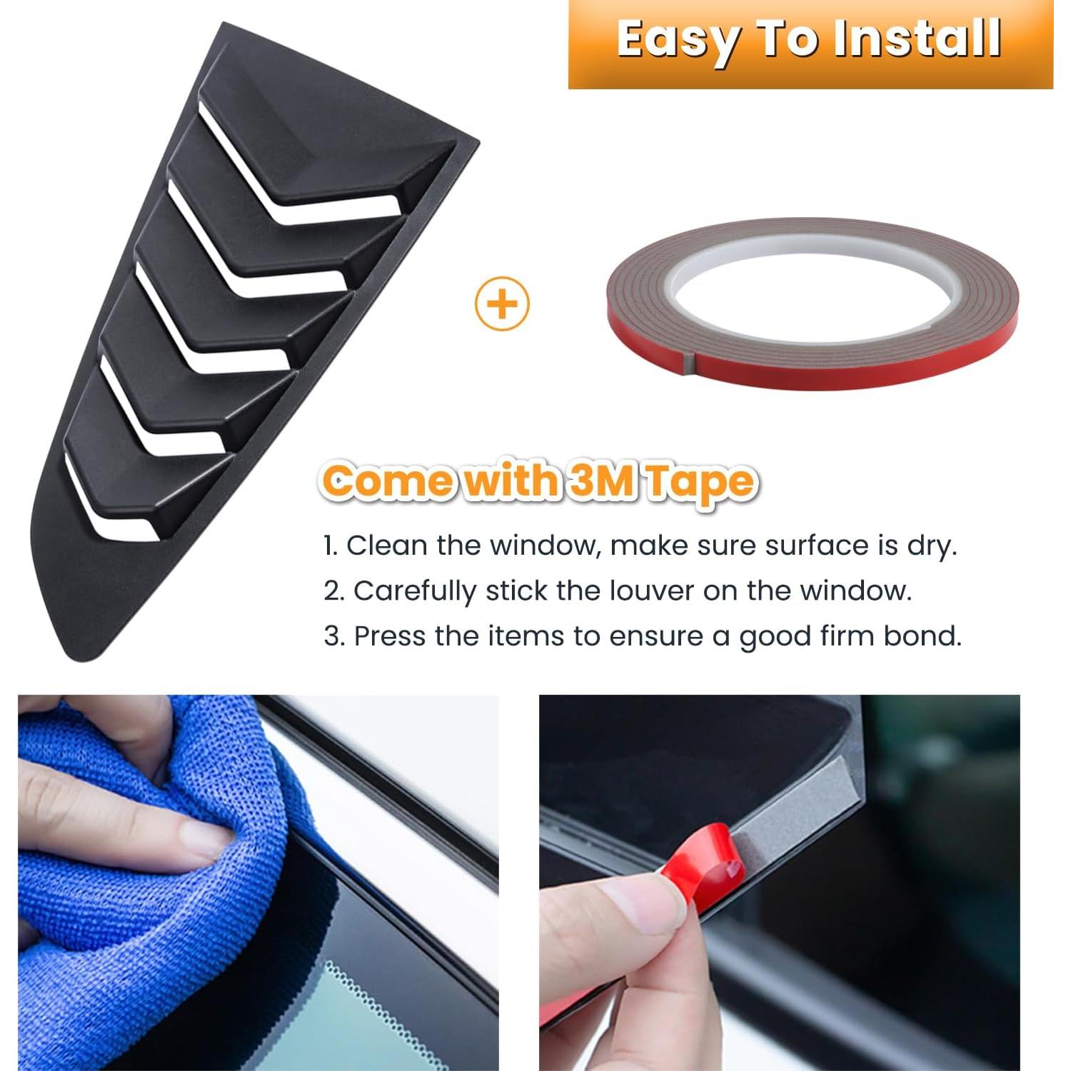 Persianas Laterales E-cowlboy para Ford Mustang 2015-2023 ABS