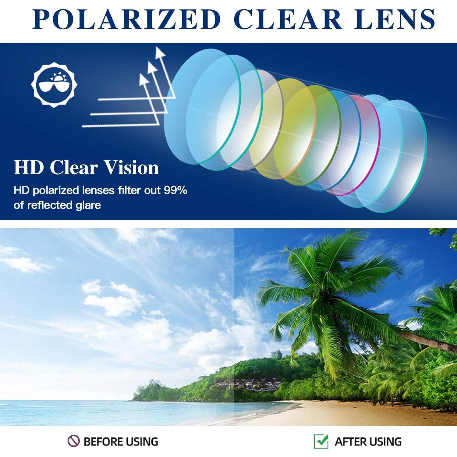 Gafas de sol de madera DUCO polarizadas UV400 para hombres