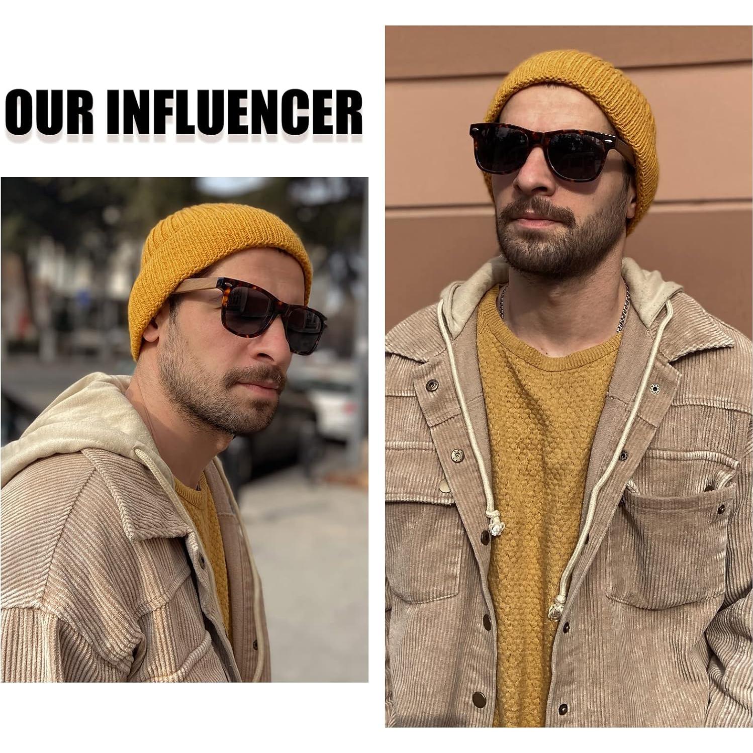 Gafas de sol de madera DUCO polarizadas UV400 para hombres