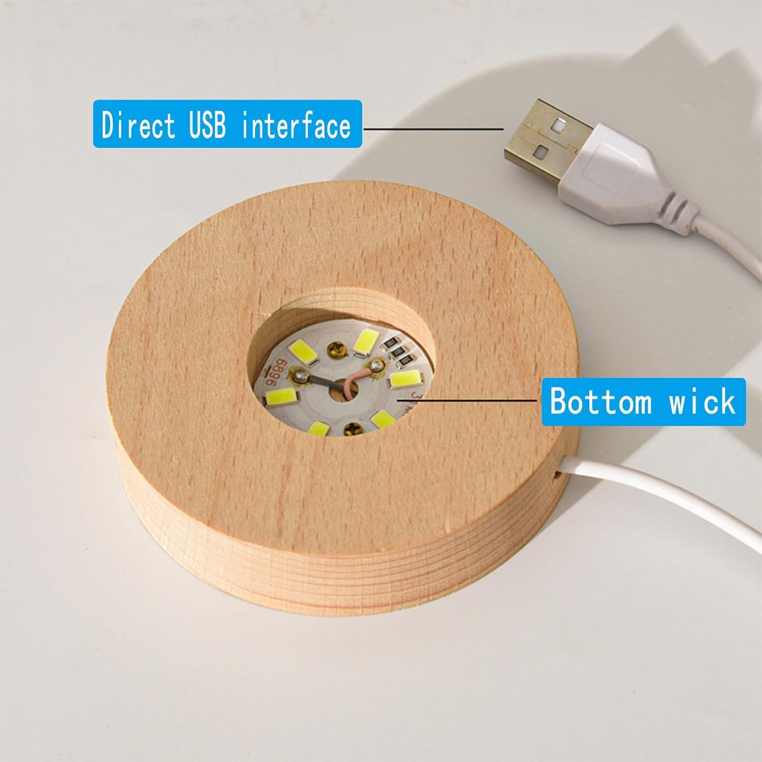Luz Nocturna 3D Saturno KAZETEC 60mm Decorativa