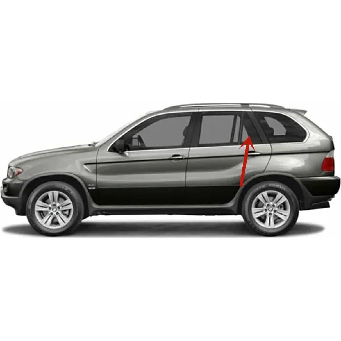 Cristal Ventana Lateral Trasero Izquierdo BMW X5 2000-2006