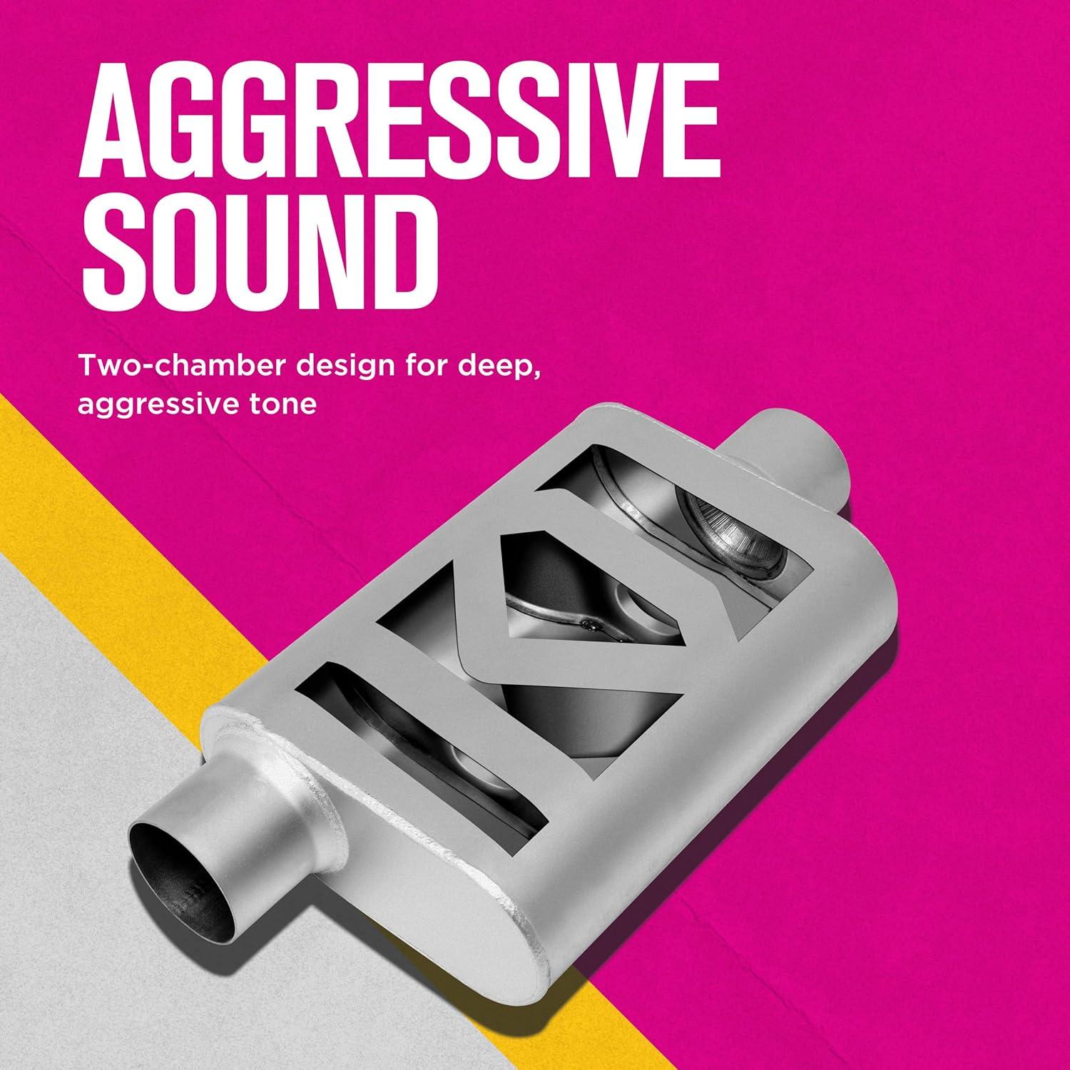 Silenciador Thrush Ovalado 2.5" Conexión 2.5" Tono Profundo