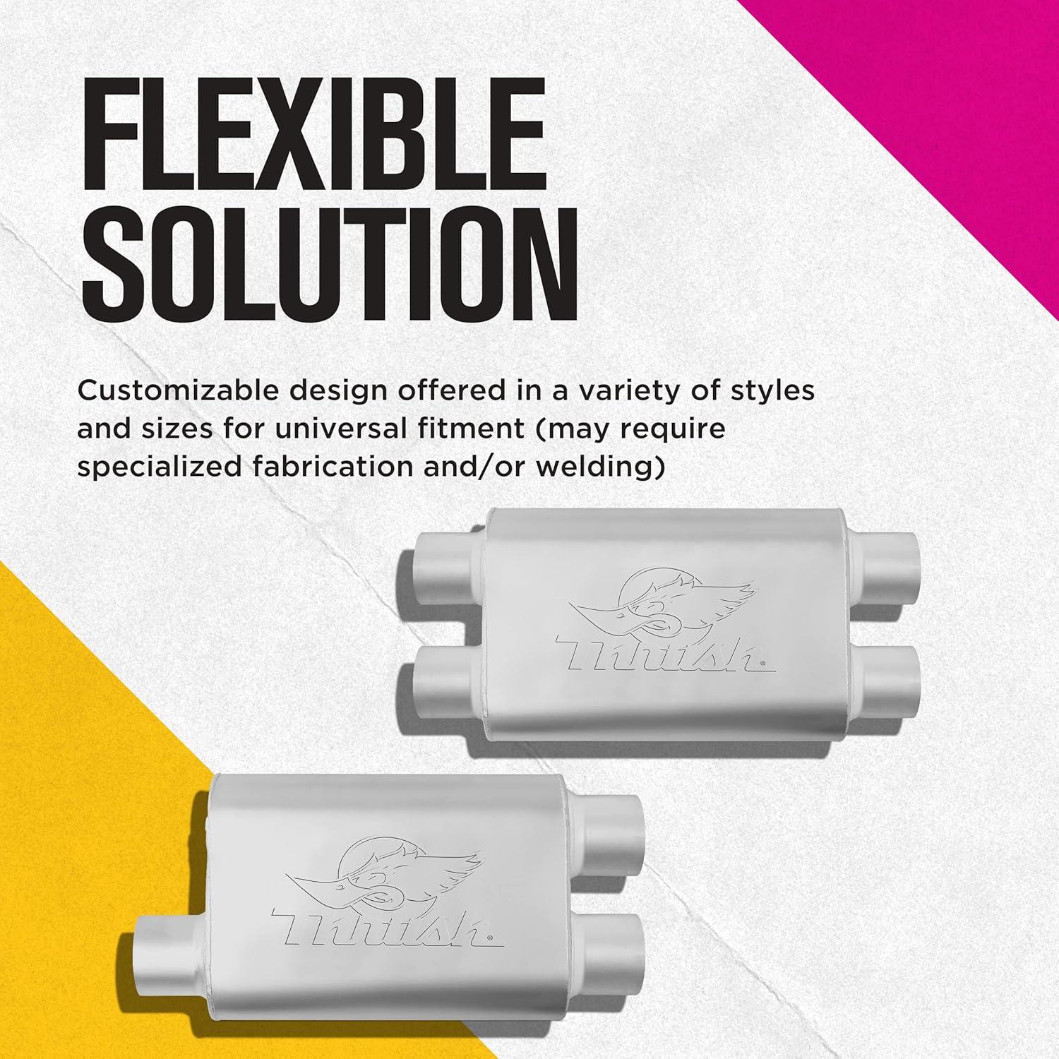 Silenciador Thrush Ovalado 2.5" Conexión 2.5" Tono Profundo