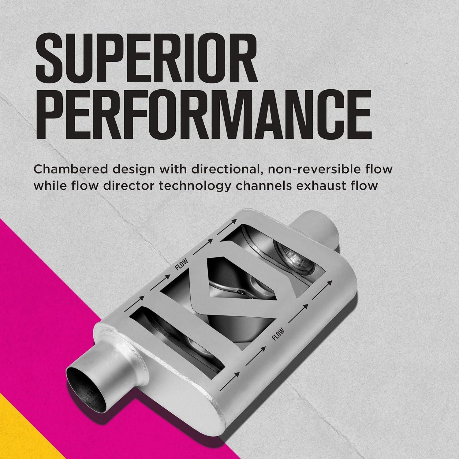 Silenciador Thrush Ovalado 2.5" Conexión 2.5" Tono Profundo