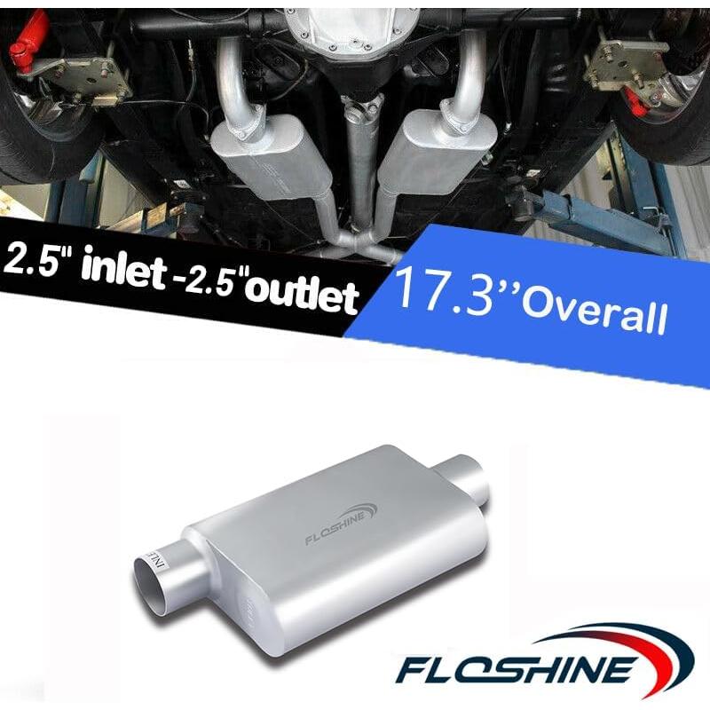 Silenciador de Rendimiento Floshine LY-FH42541 2.5" Ovalado