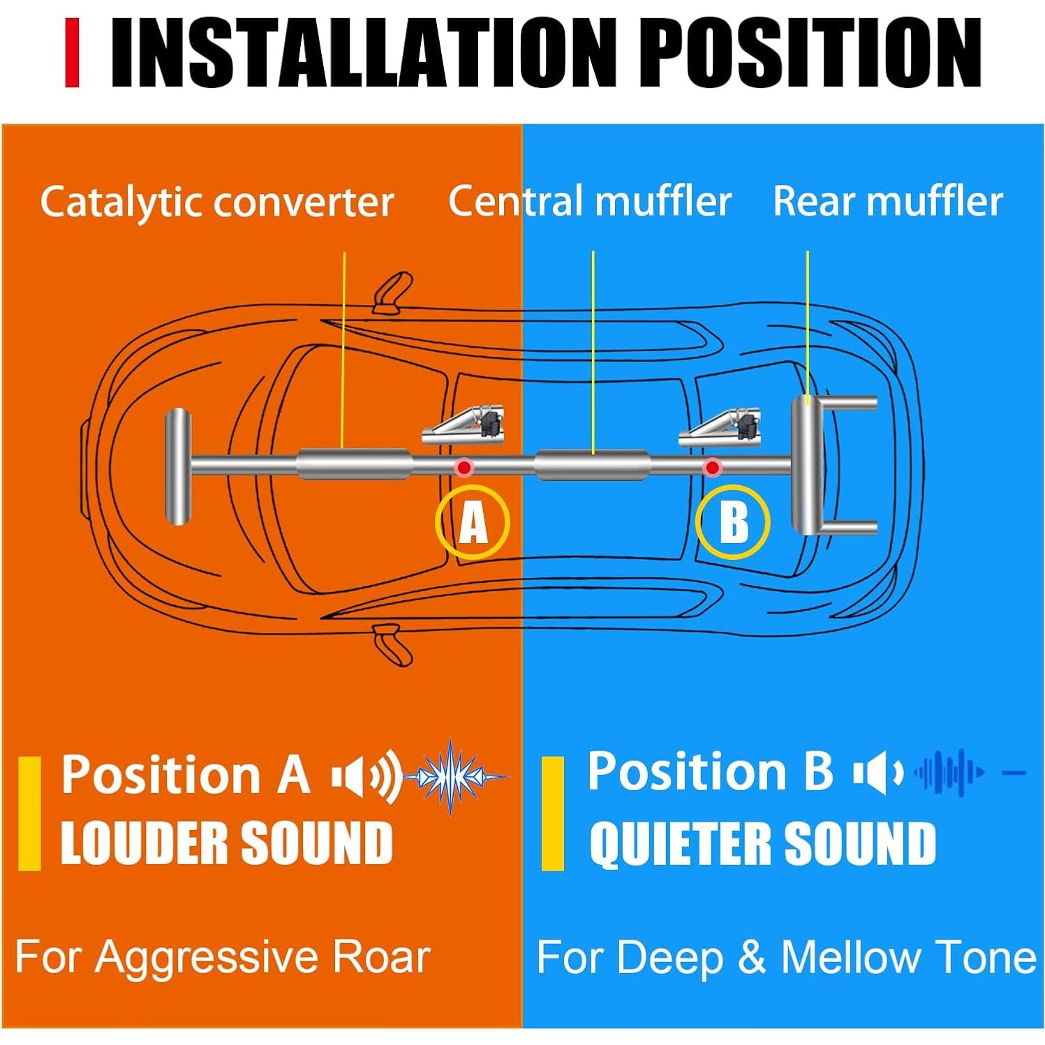 Válvula de Escape Eléctrica Peastorm 2.5" con Silenciador