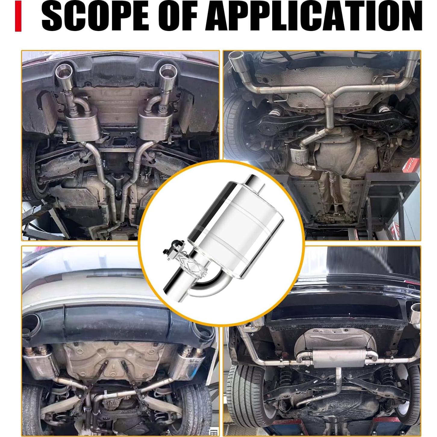 Sistema de escape eléctrico Peastorm 3" con muffler Cat Back