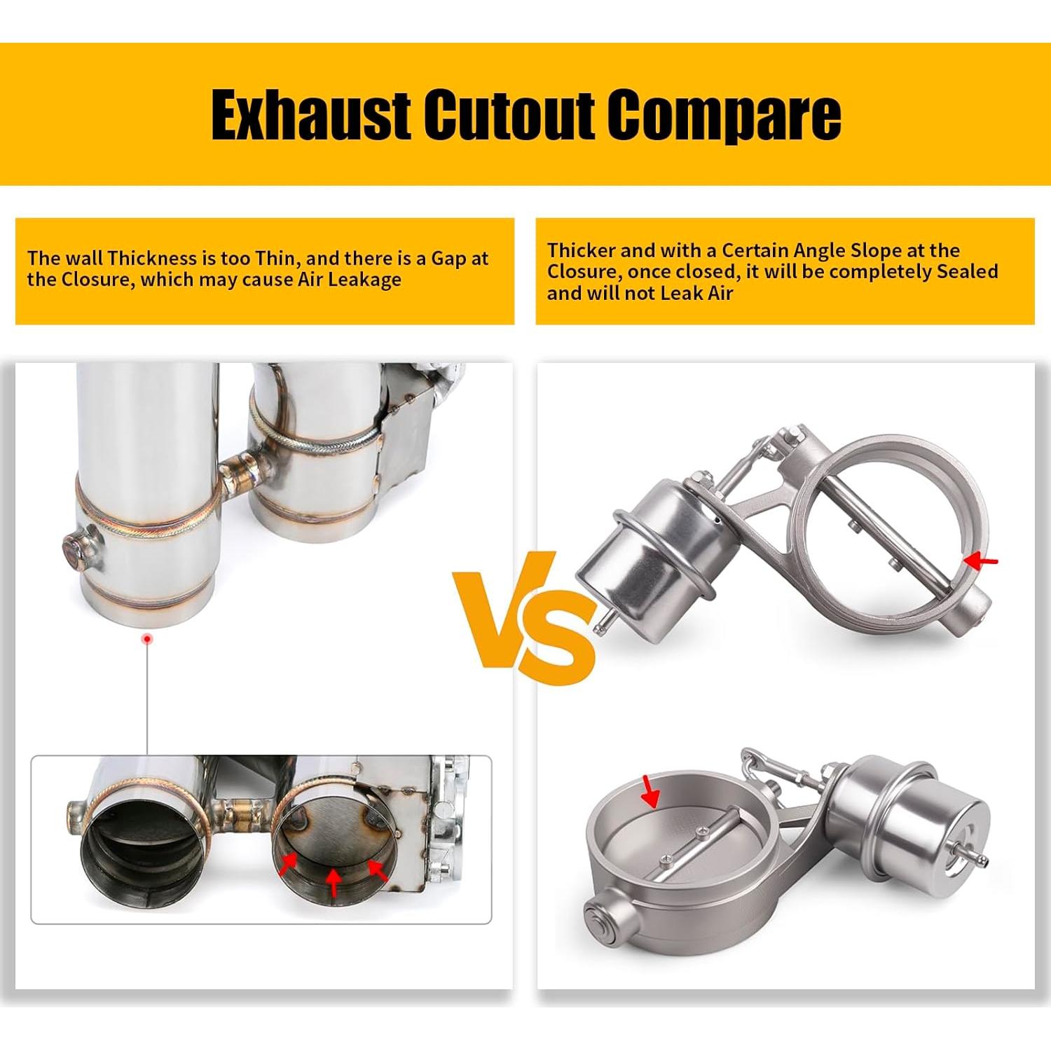 Válvula de Escape Universal 5.08 cm Acero Inoxidable CNRAQR