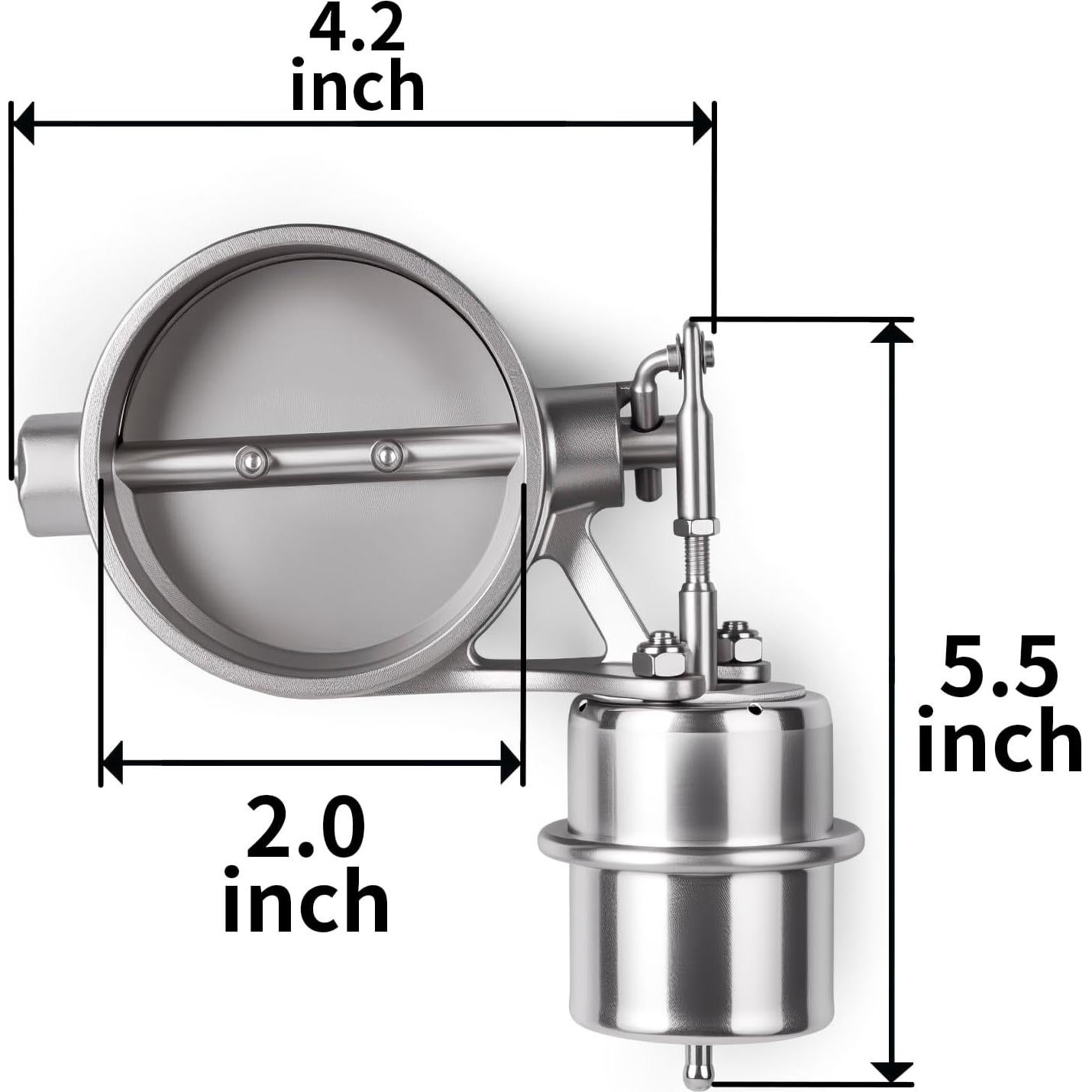 Válvula de Escape Universal 5.08 cm Acero Inoxidable CNRAQR
