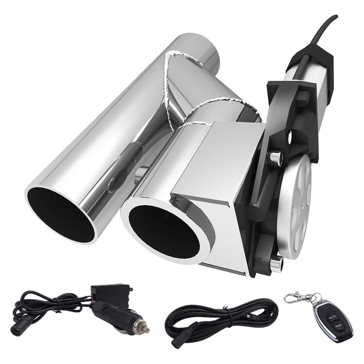 Válvula de Corte de Escape Eléctrica SPELAB 76mm con Control Remoto