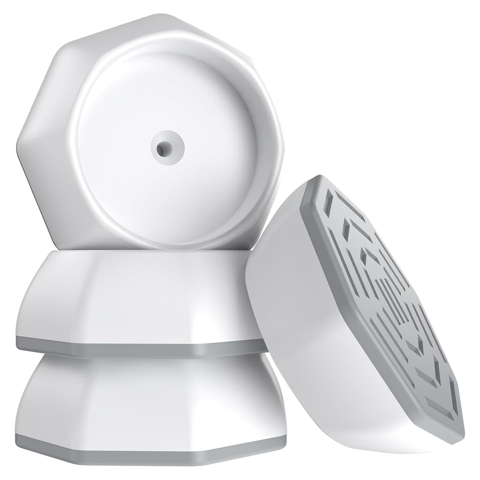 Protector de Pared ICERO para Puertas de Bebé - 4 Copas Blancas