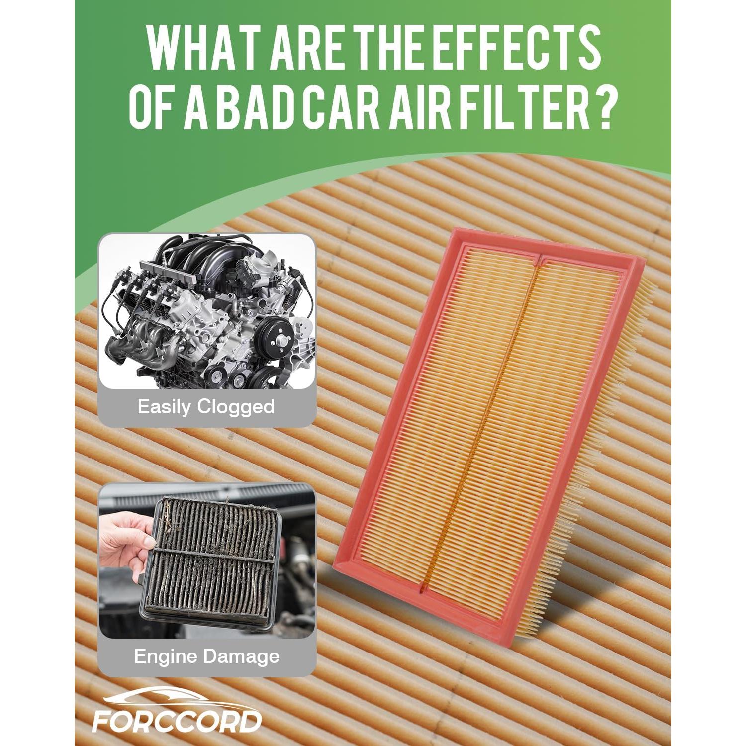 Filtro de aire Forccord 5QM129620B para Volkswagen Jetta, Golf, Taos