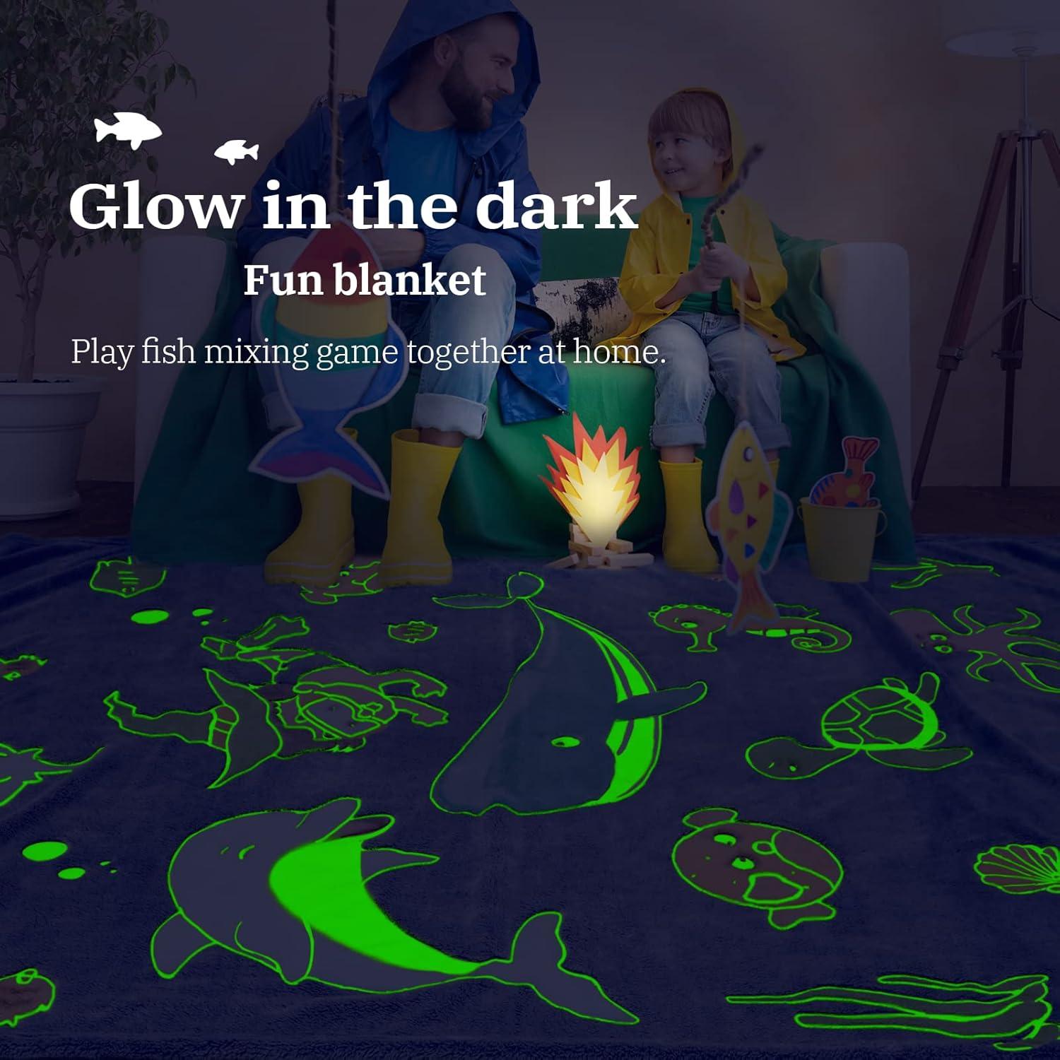 Manta de forro polar Gitrat azul 130x150 cm para niños