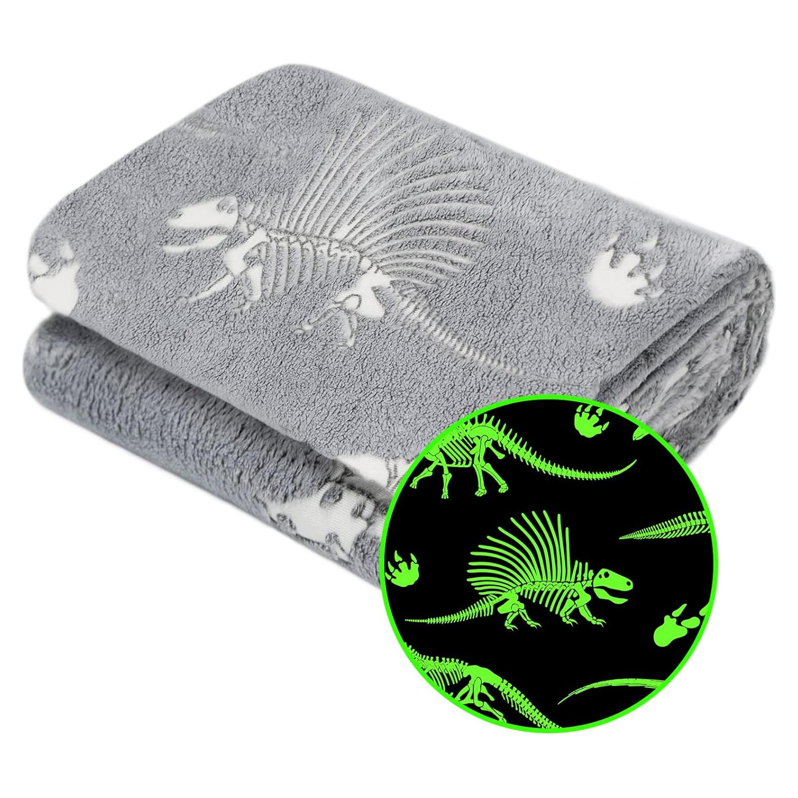 Manta Gitrat Dinosaurio Fluorescente 230x275 cm Brillante