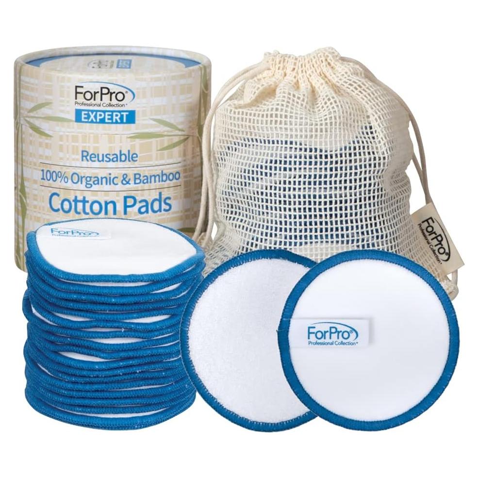 Almohadillas Desmaquillantes Reutilizables ForPro 20 Pzas Orgánicas