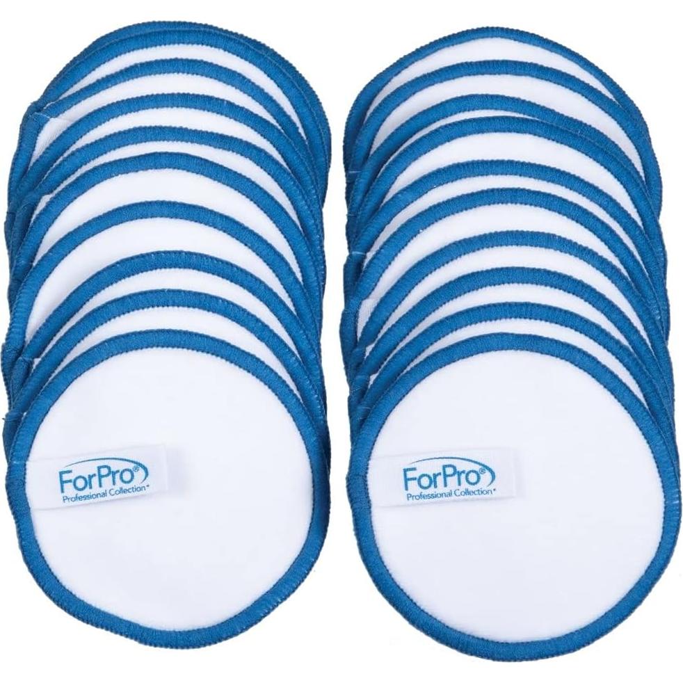 Almohadillas Desmaquillantes Reutilizables ForPro 20 Pzas Orgánicas