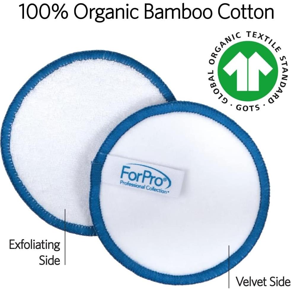 Almohadillas Desmaquillantes Reutilizables ForPro 20 Pzas Orgánicas