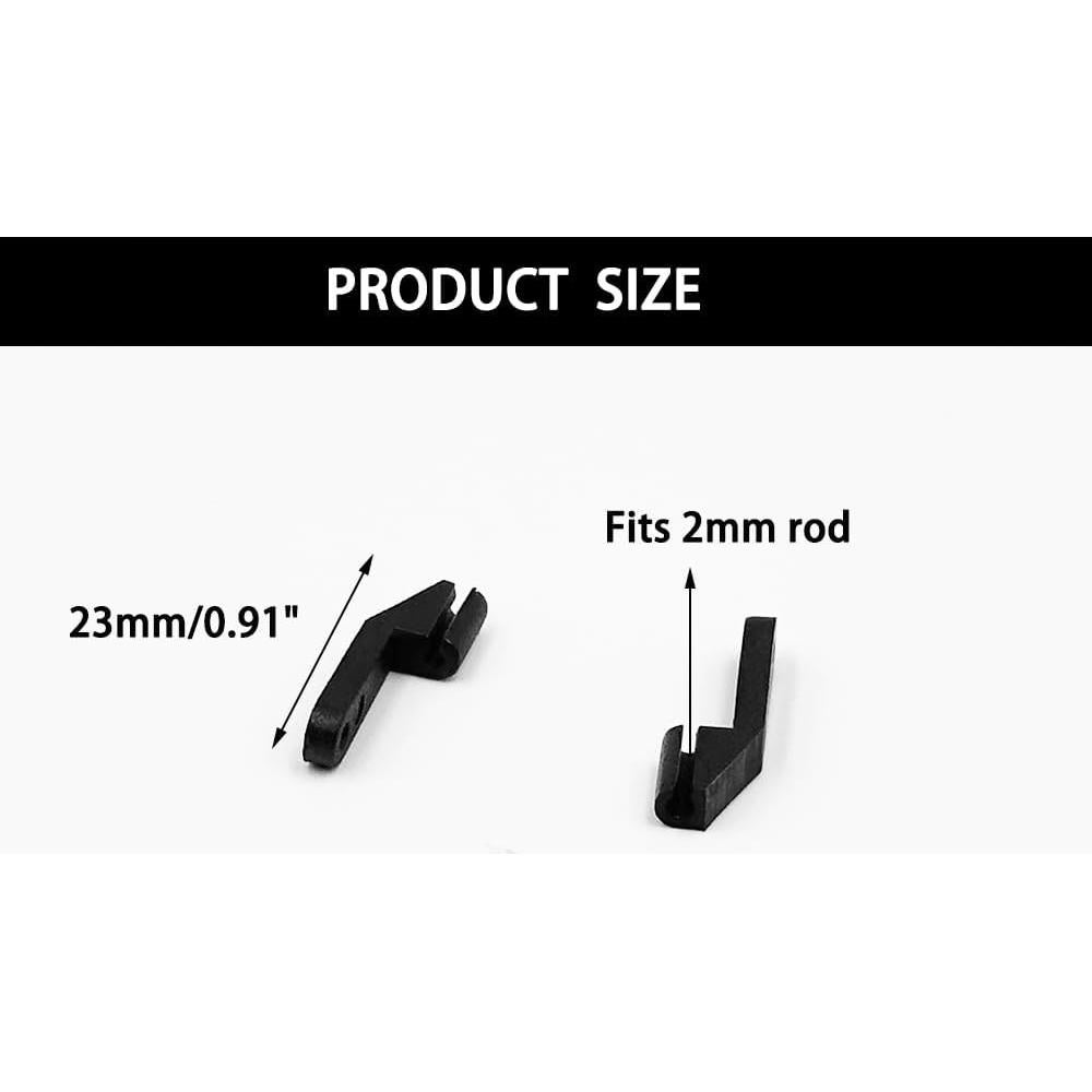 10 Sujetadores Plásticos URIMPAVIDO para Aviones RC 2mm