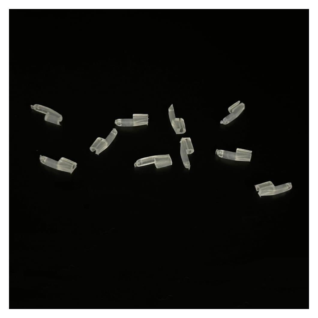 10 Sujetadores de oscilación plásticos URIMPAVIDO 12mm 1mm