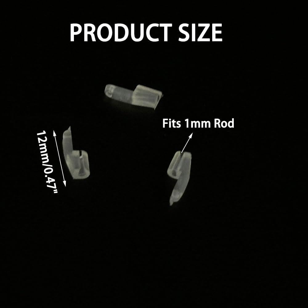 10 Sujetadores de oscilación plásticos URIMPAVIDO 12mm 1mm