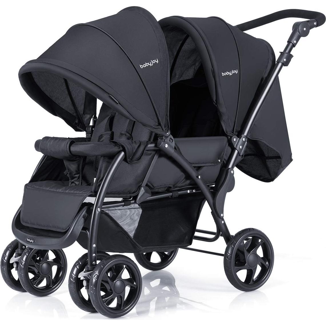 Cochecito Doble BABY JOY BB4943 Plegable para Gemelos