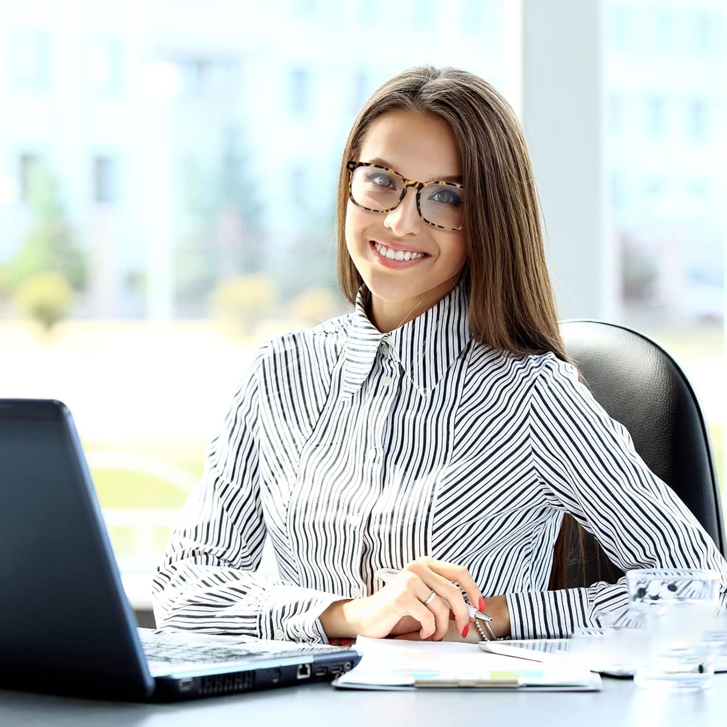 Paquete 3 Gafas Progresivas Multifocales C4 1.25 Bloqueo Luz Azul