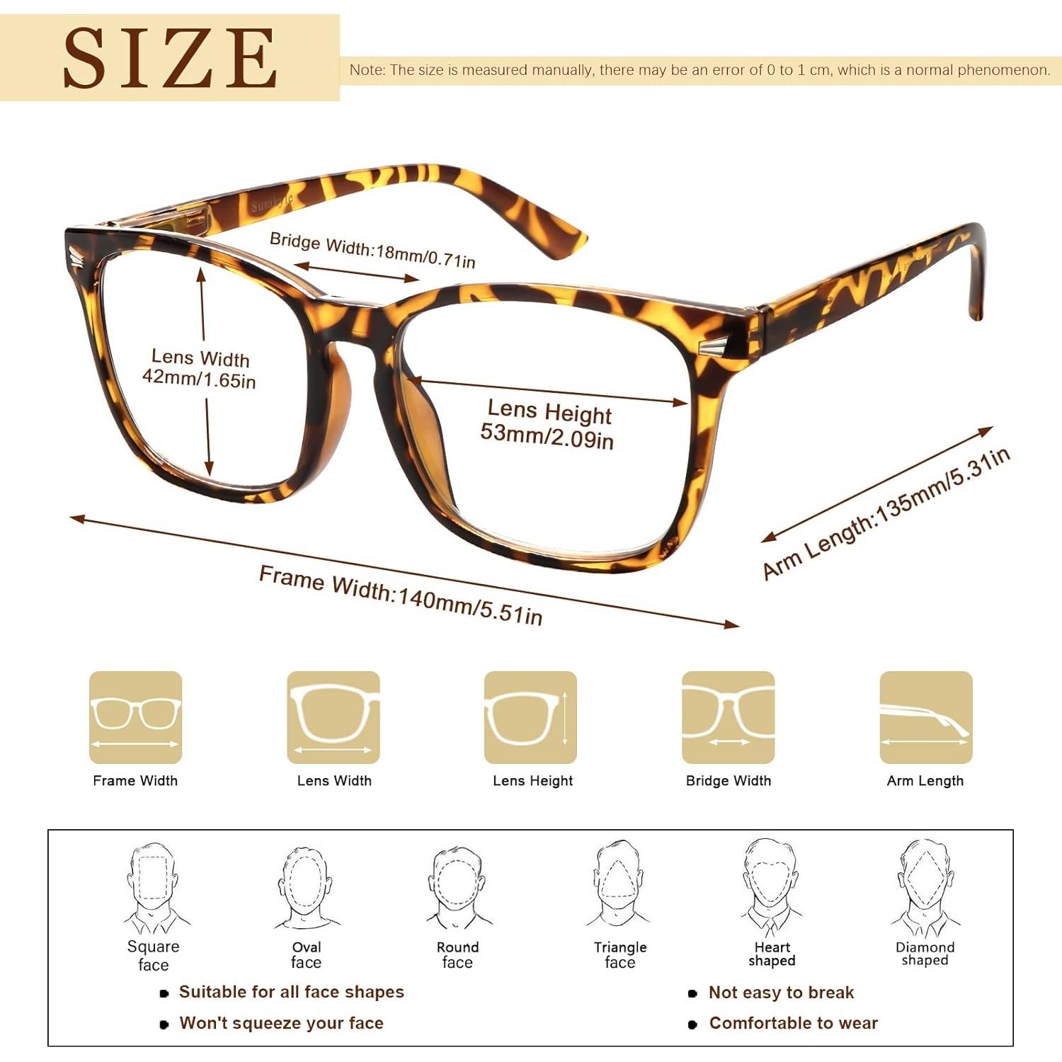 Paquete de 3 gafas progresivas multifocales C4 2.0x