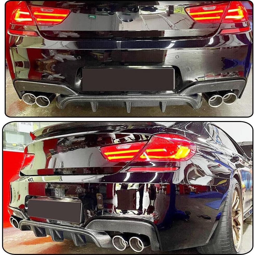 Difusor Trasero de Fibra de Carbono Kit MCARCAR para BMW Serie 6 2013-2018