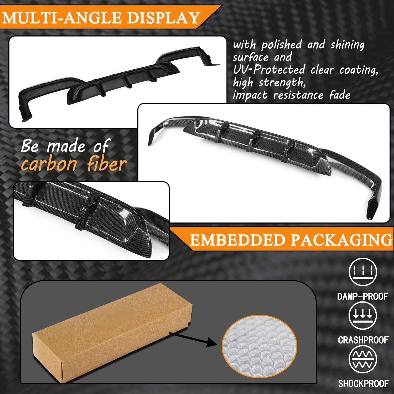 Difusor Trasero de Fibra de Carbono Kit MCARCAR para BMW Serie 6 2013-2018