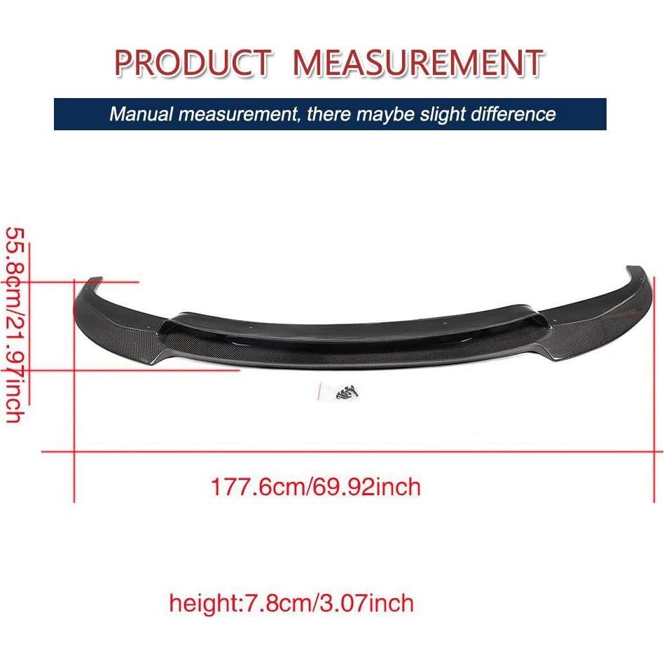 Labio de Parachoques Delantero Fibra de Carbono JC SPORTLINE para BMW M6 2013-2018