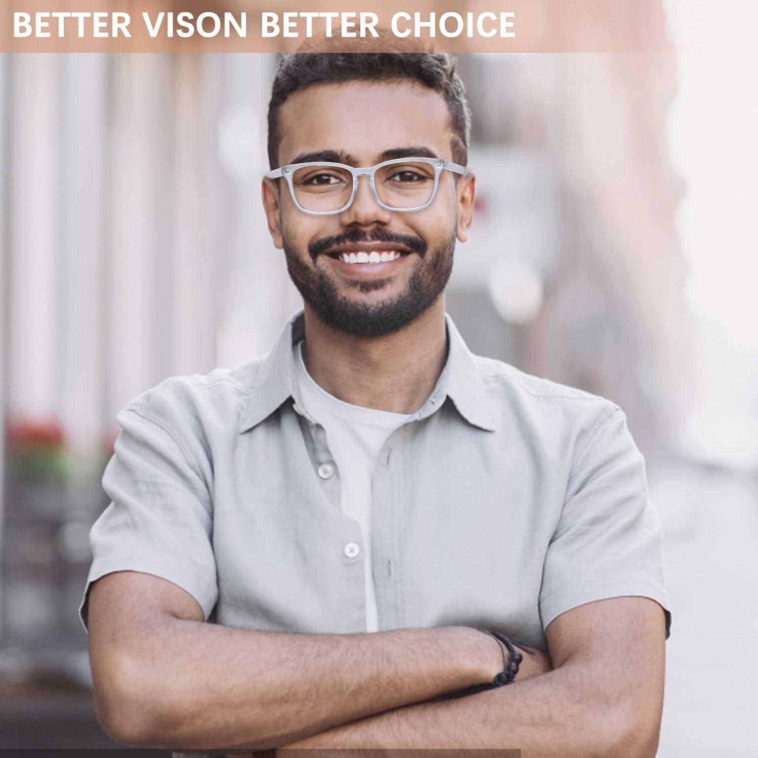 Paquete de 3 Gafas de Lectura Progresivas Anti Luz Azul 1.5x