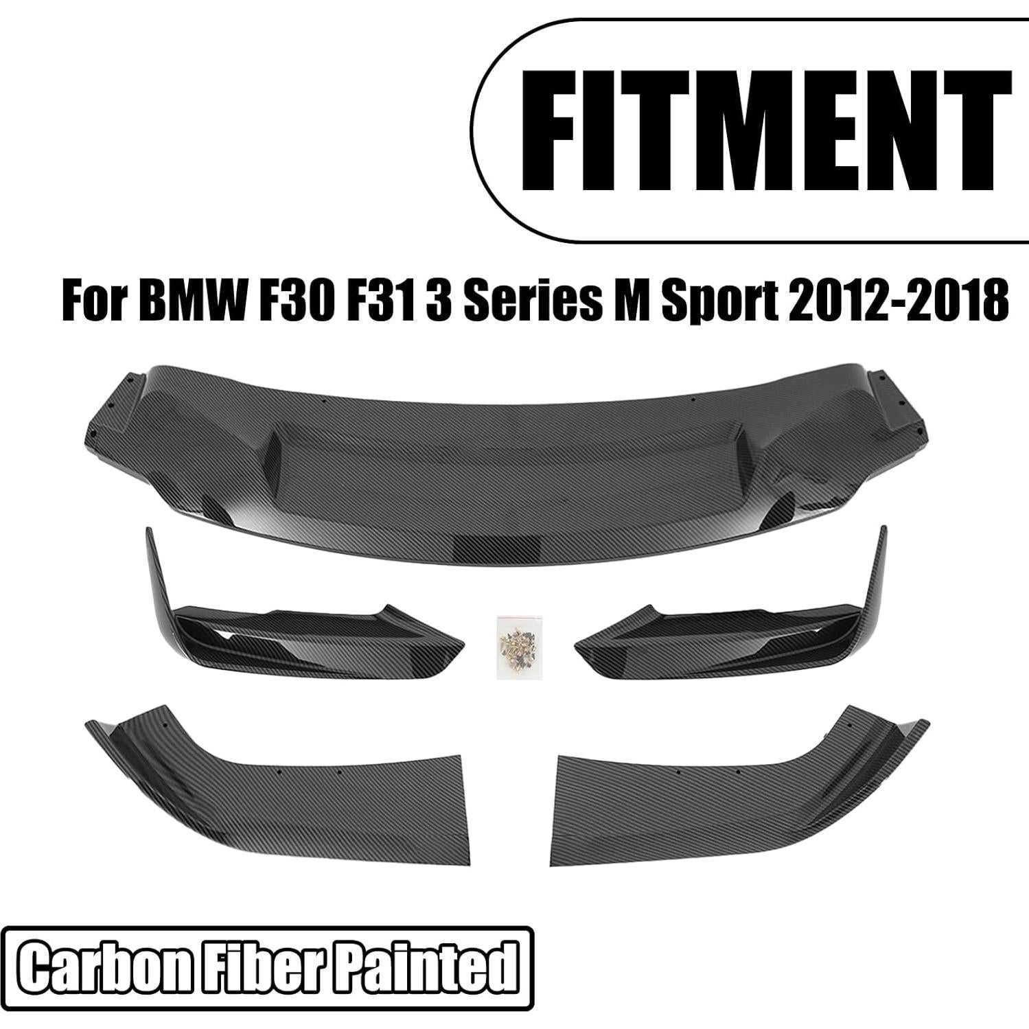 Labio Parachoques Delantero BMW F30 F31 M Sport 2012-2018 Fibra de Carbono