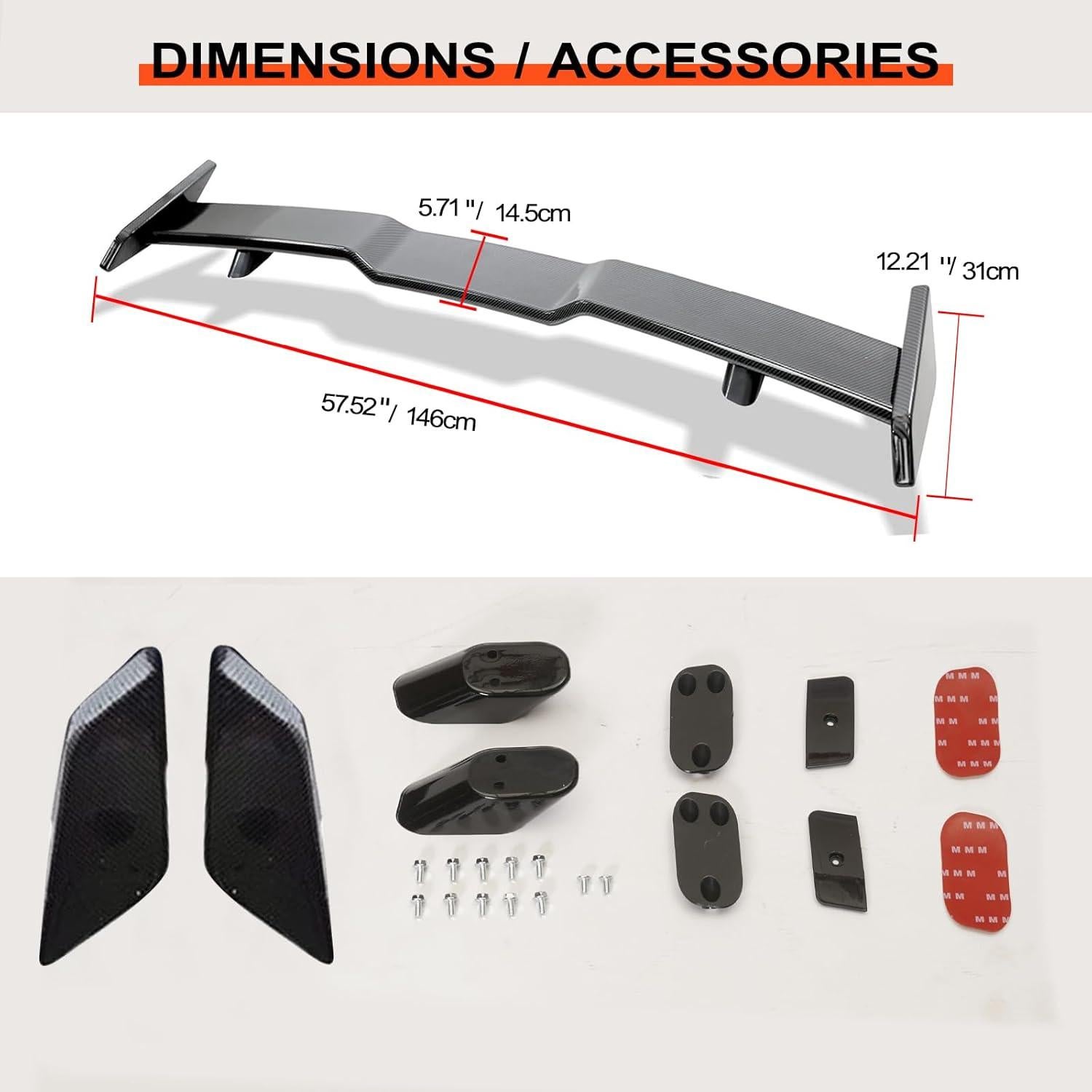 Spoiler Trasero GGsmdick para Camry 2018-2022 ABS Aerodinámico