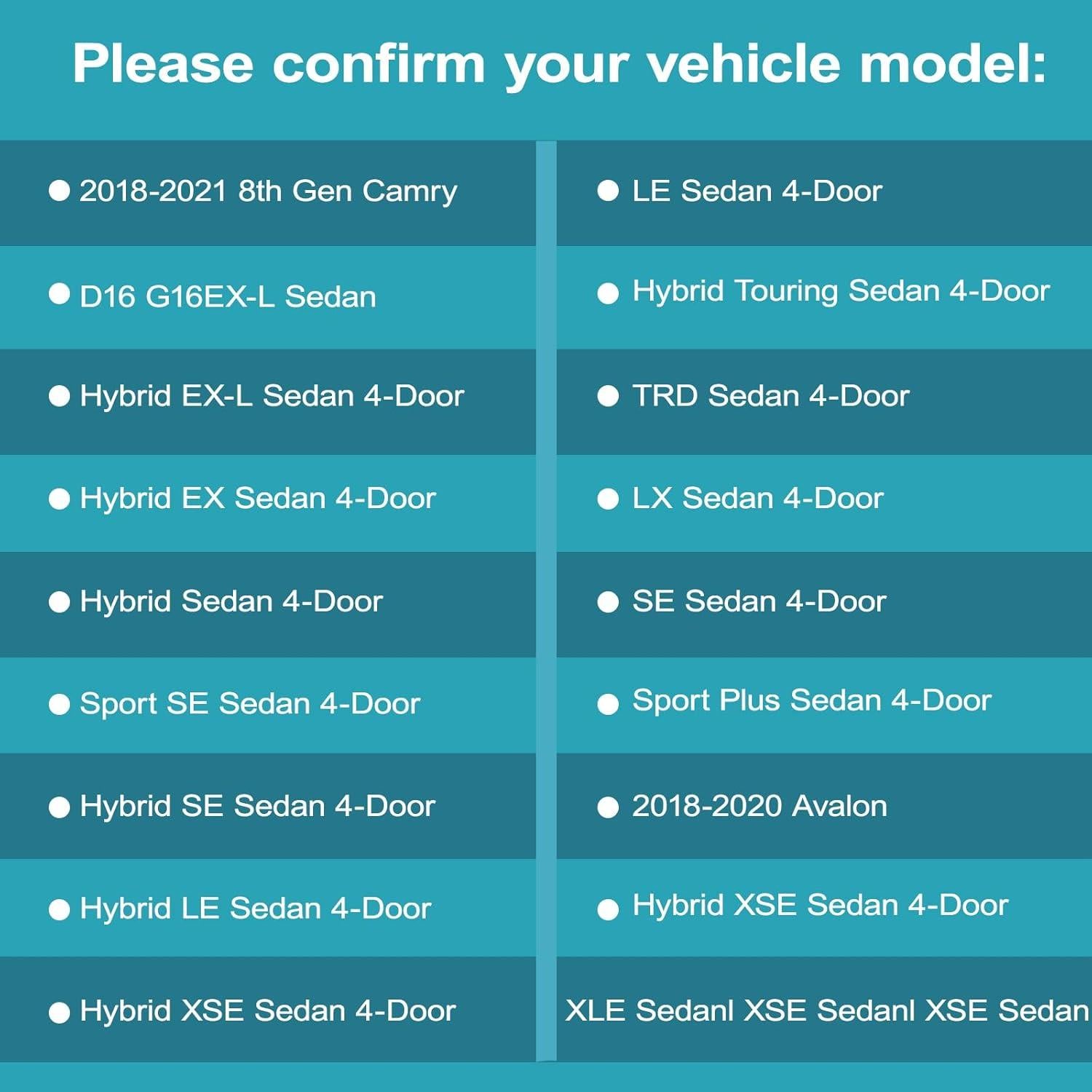 Spoiler Trasero GGsmdick para Camry 2018-2022 ABS Aerodinámico