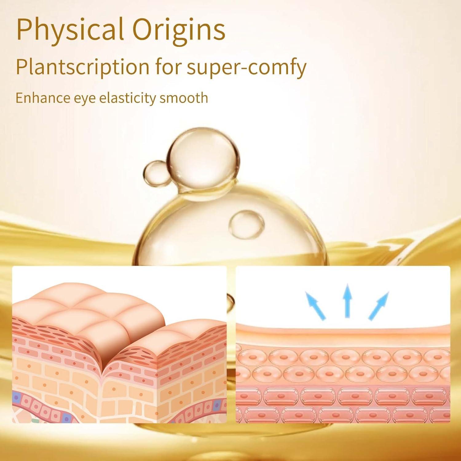 Parche para Ojos USTELIR 40 Pares Oro Ácido Hialurónico