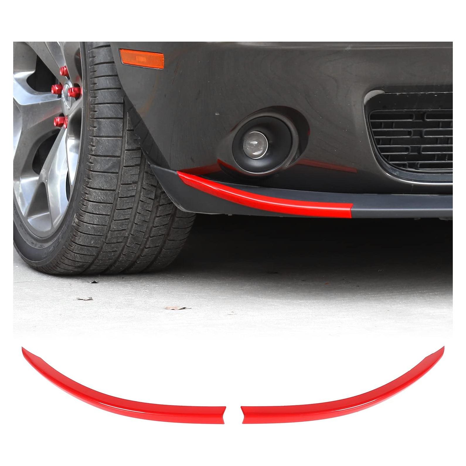 Divisor Labio Frontal Voodonala para Dodge Challenger SXT 2015-2023 Rojo