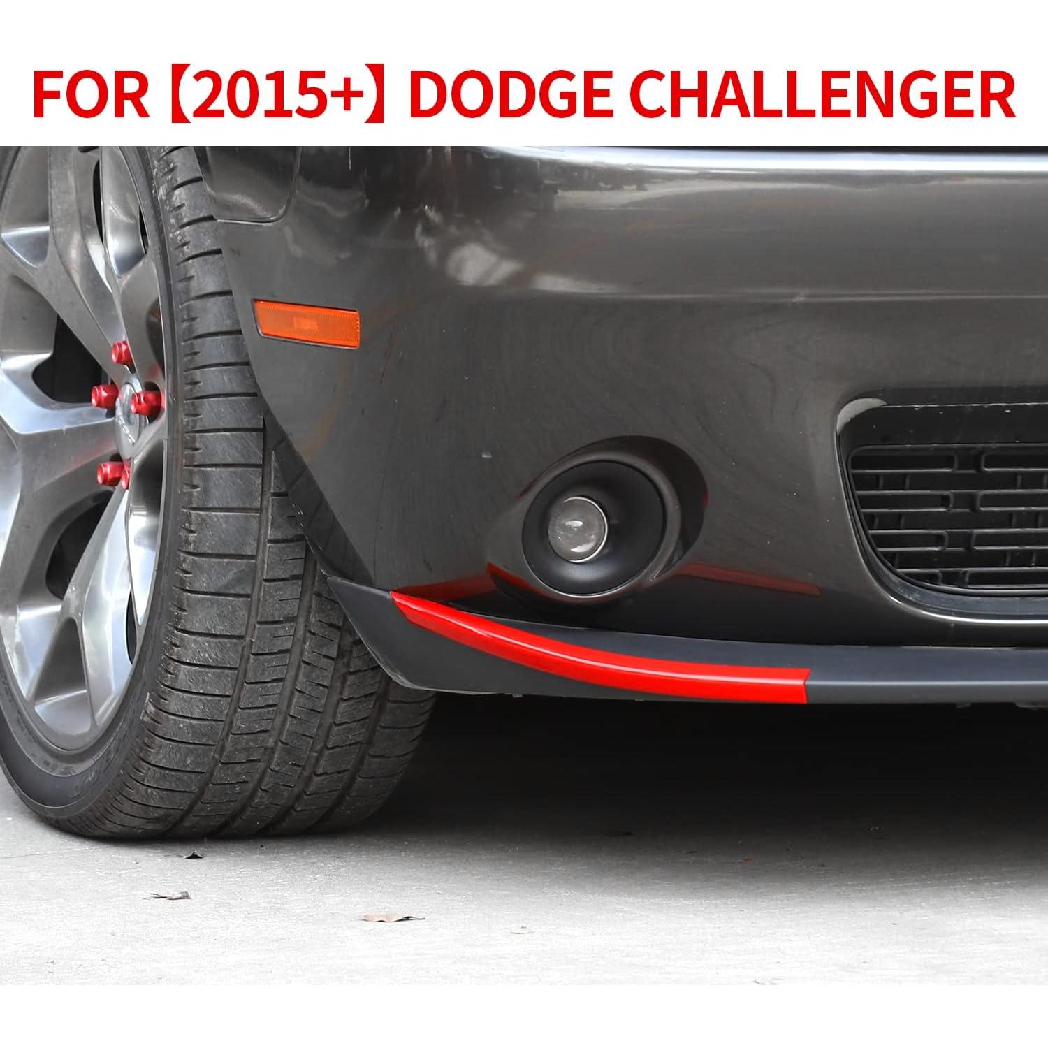 Divisor Labio Frontal Voodonala para Dodge Challenger SXT 2015-2023 Rojo