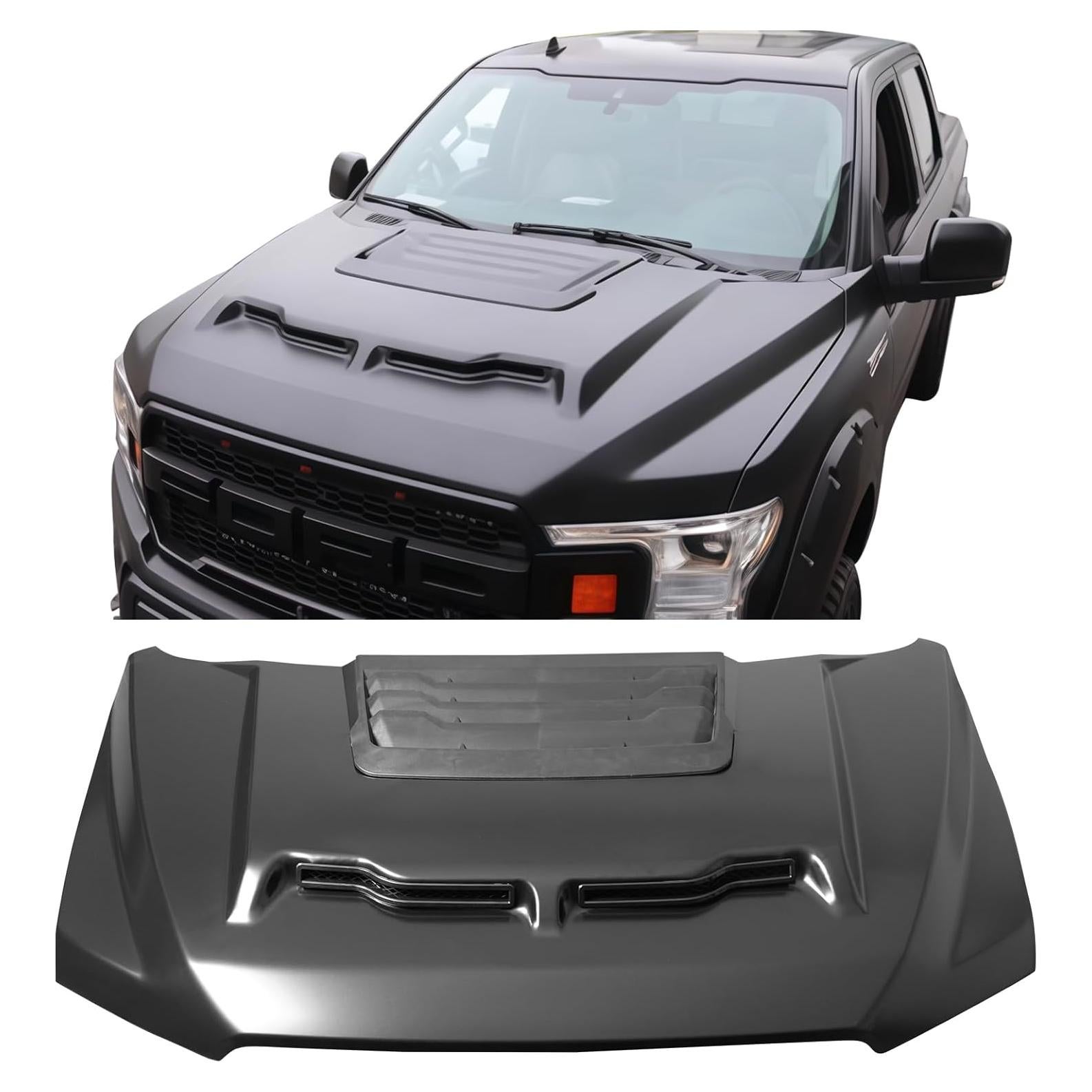 Panel de Capó IKON MOTORSPORTS para Ford F-150 2015-2020 Negro