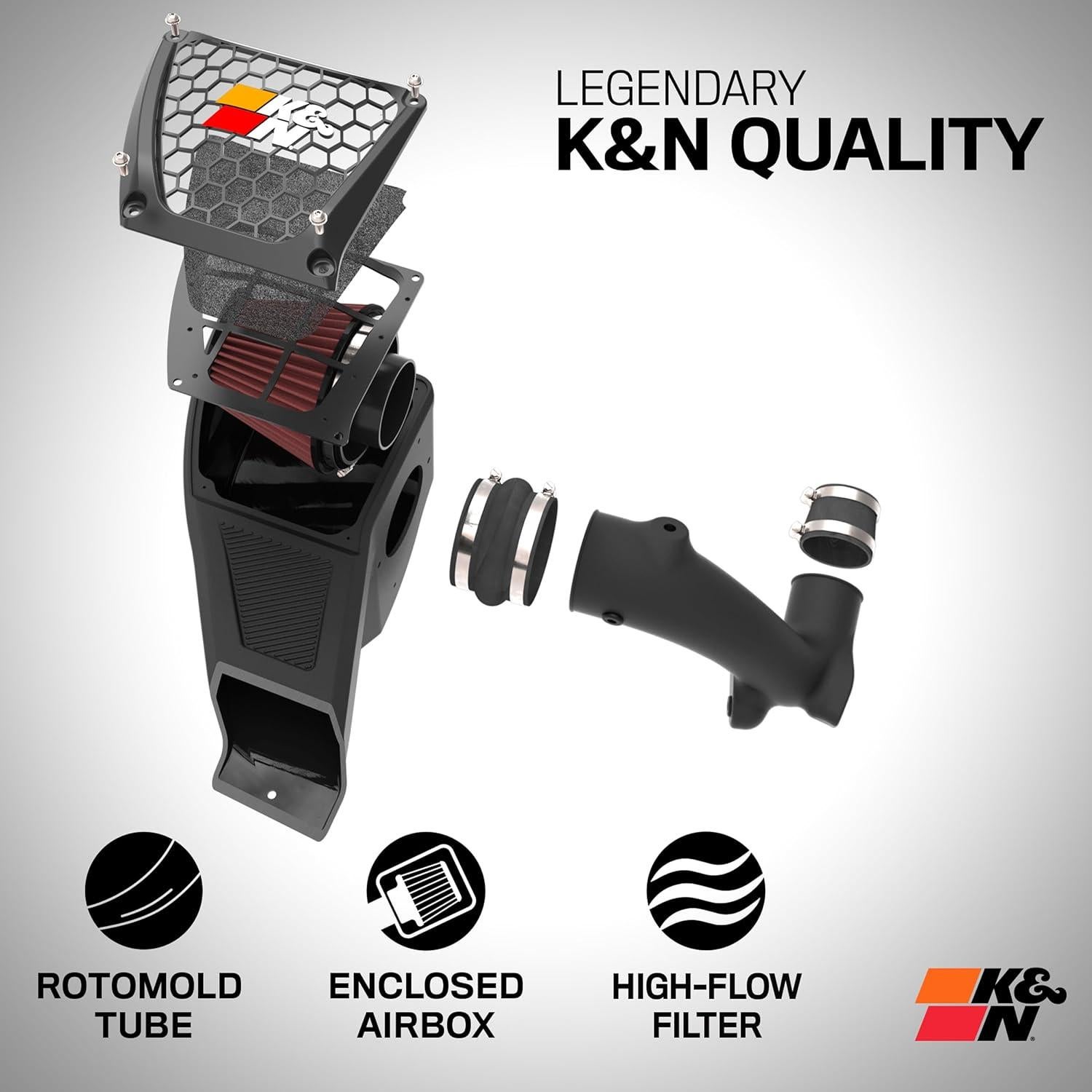 Sistema de Admisión de Aire Frío K&N 63-2617 para Ford