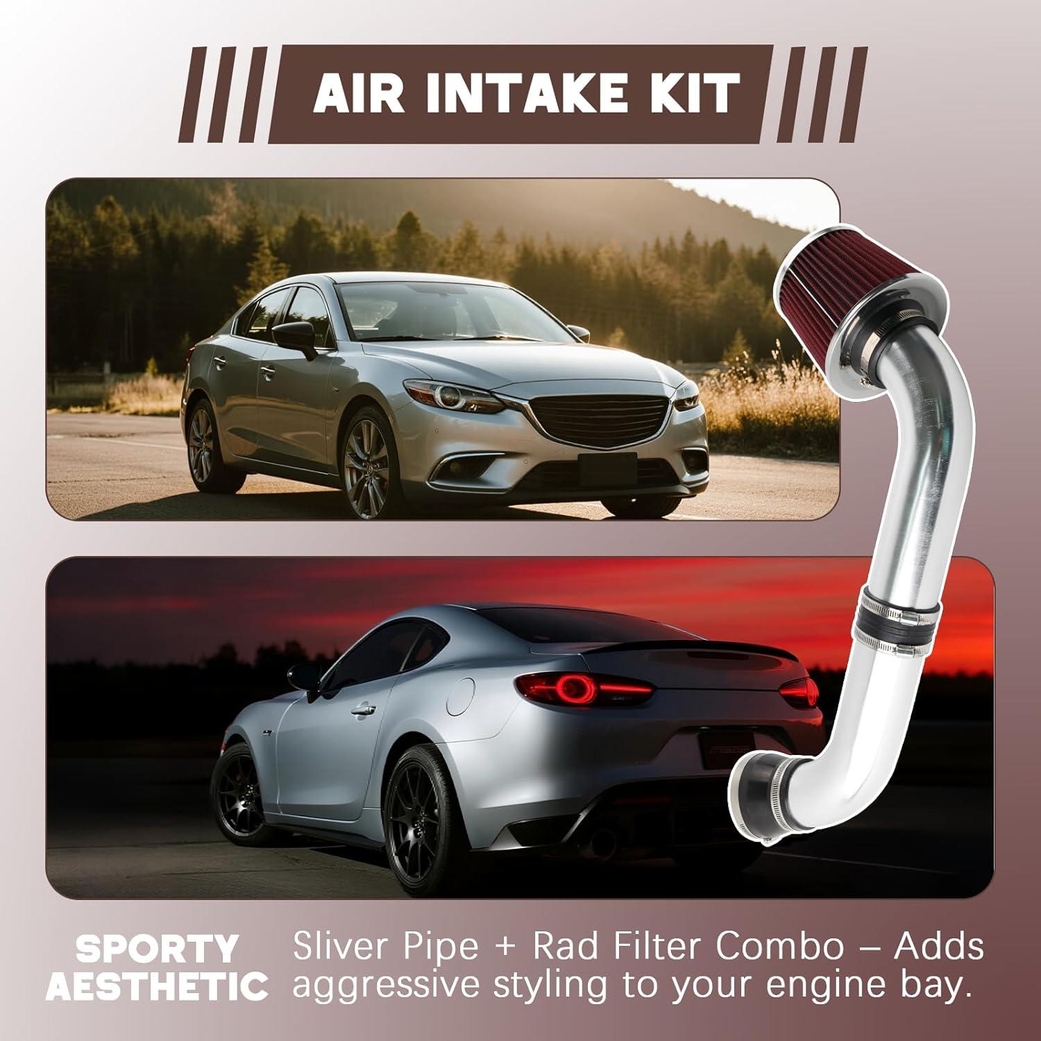 Kit de Entrada de Aire Frío StarTechAuto AIM022-RD-SL para BMW E46