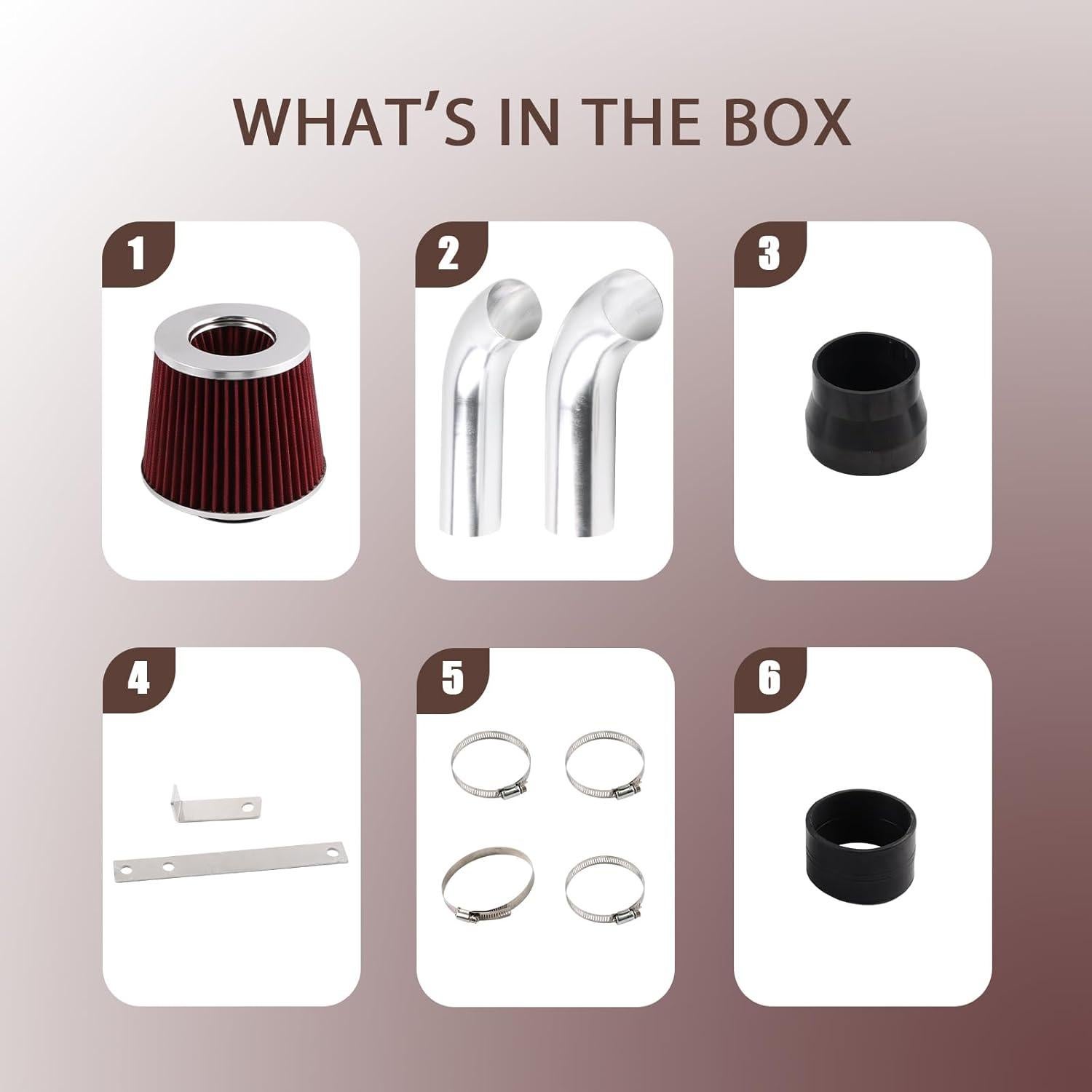 Kit de Entrada de Aire Frío StarTechAuto AIM022-RD-SL para BMW E46