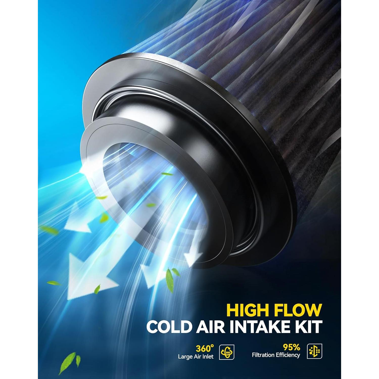 Kit de Admisión de Aire Frío PHILTOP para Ford Mustang V8 5.0L 1989-1993