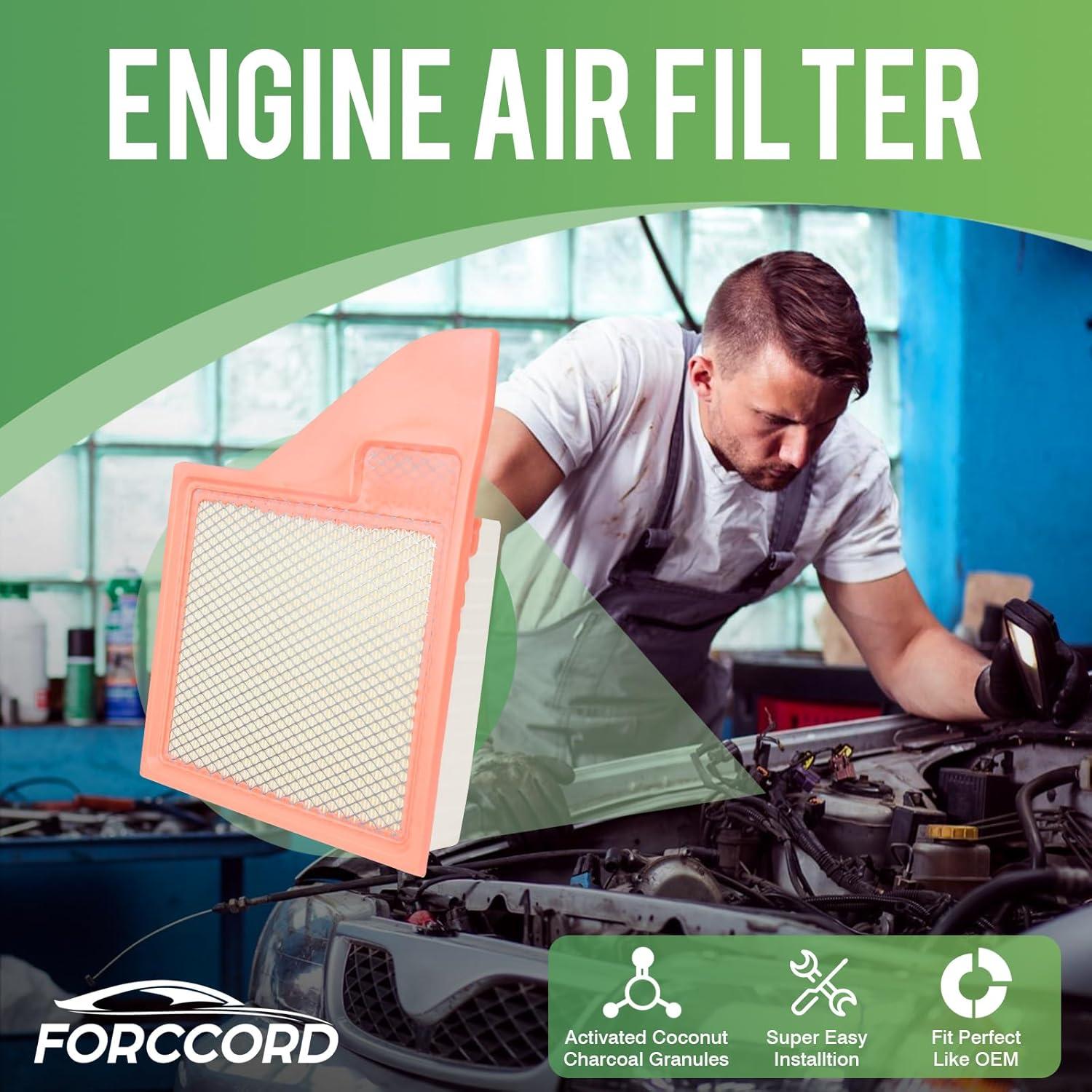 Filtro de aire de cabina y motor Forccord CF10370 CA10781