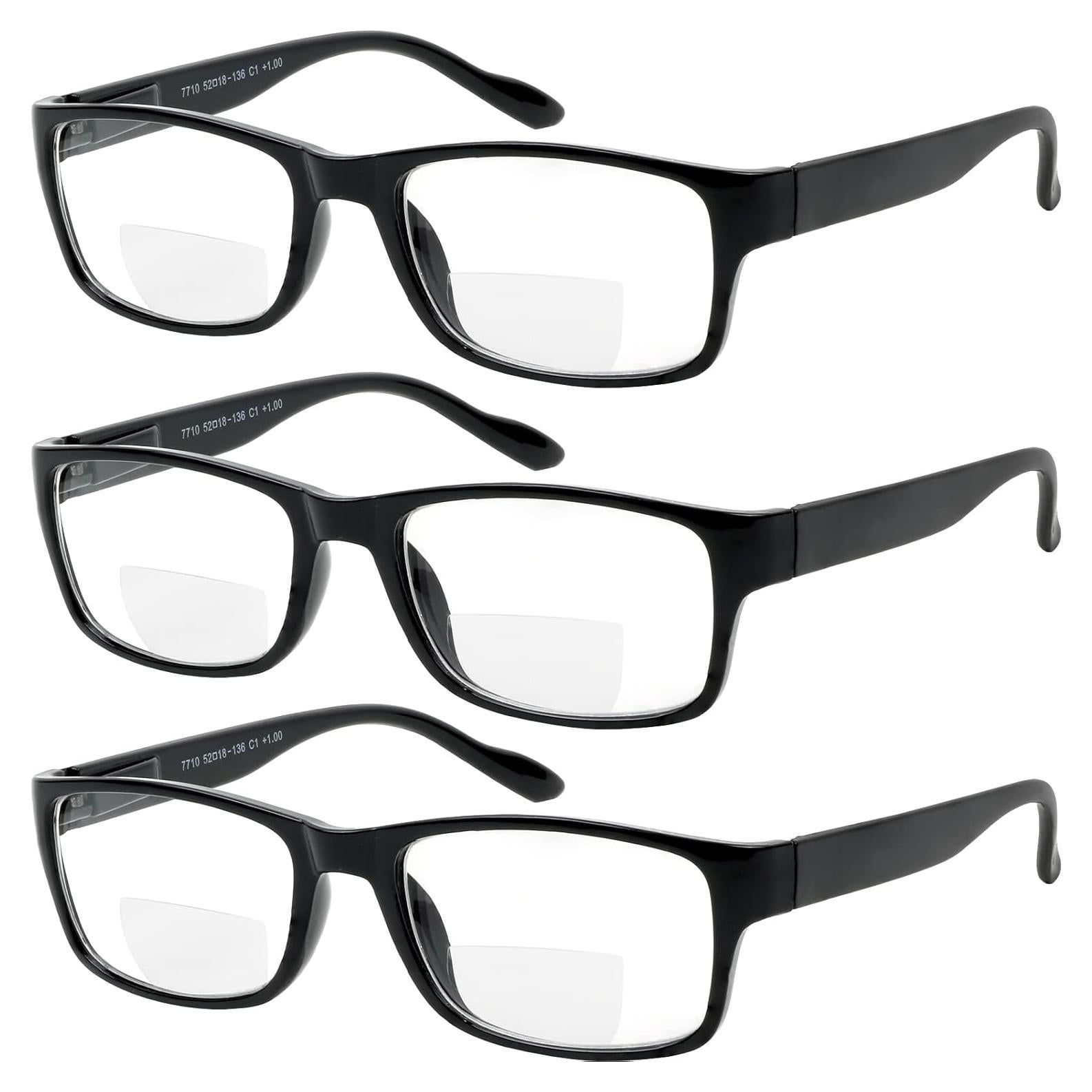 Gafas de lectura bifocales Yogo Vision 2.75x unisex negras