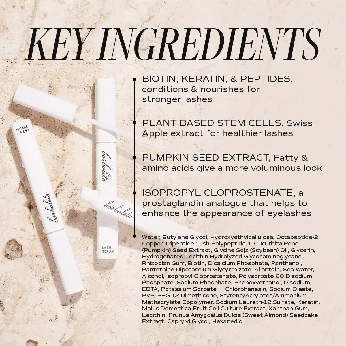 Suero de Pestañas Borboleta 15.19x5.10 cm Nutritivo