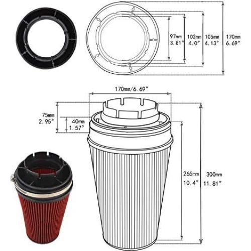 Sistema de Admisión de Aire Frío SUPERFASTRACING V8 4.8L-6.0L