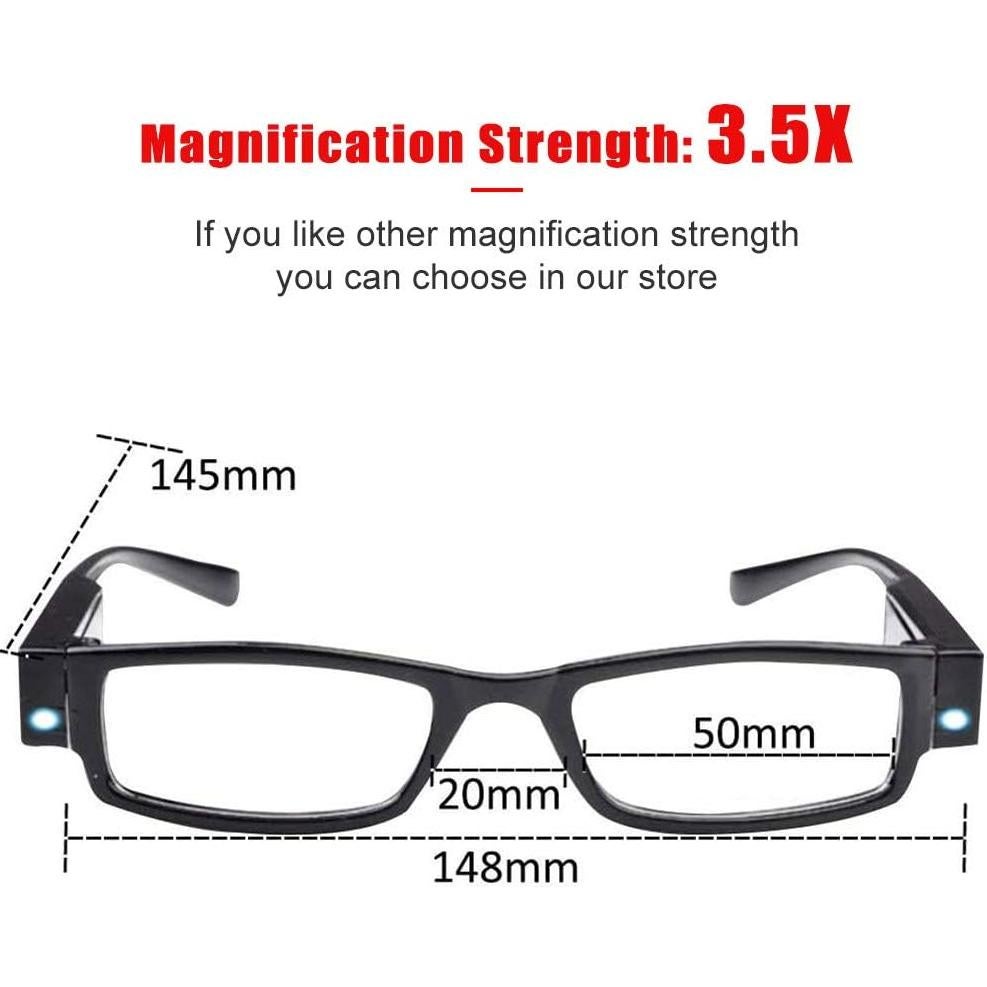 Gafas de Lectura Iluminadas DUANMEI +3.5 Unisex