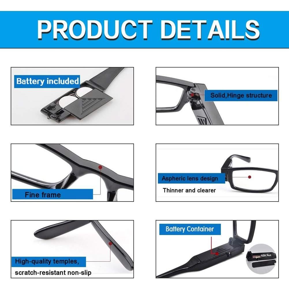 Gafas de Lectura Iluminadas DUANMEI +3.5 Unisex